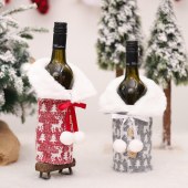 Christmas Wine Bottle Cover Merry Christmas Wine Bottle Toppers Decorative Navidad Noel For Table Christmas Decorations