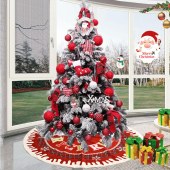 Christmas Tree Decoration cute Stuffed Bear Toy Cotton Christmas Tree Skirt for Play