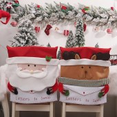 Wholesale Hot Sale Chair Cover Decoration For Christmas Creative Novelty Cheap Dinner Banquet Ornaments Home Santa Claus