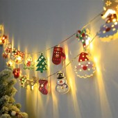 Charming LED Christmas String Lights - Santa, Snowman & More - Perfect for Indoor Holiday Decor, Parties & Bedroom Ambiance [Batteries Not Included]