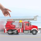 High quality inertial fire engine truck toy water spray kids friction fire fighter truck toy with sound lights