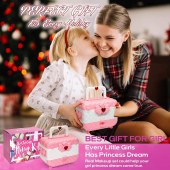 Factory Custom Kids Beauty Makeup Set Pretend Princess Cosmetics Lipstick Nail Polish Washable Girls Makeup Kit Sets Toy